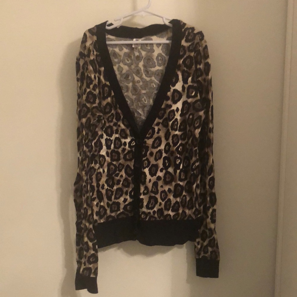 Cheetah Print Cardigan